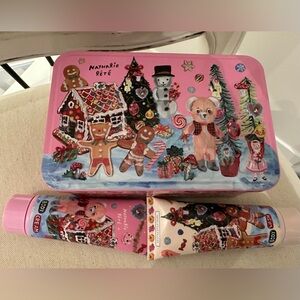 NWT Nathalie Lete Forest Folk Holiday Body Treats Christmas Tin Anthropologie